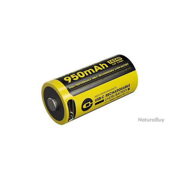 Accu Li-ion 16340 - Nitecore - Ref NCNL169R - EAN 6952506496341
