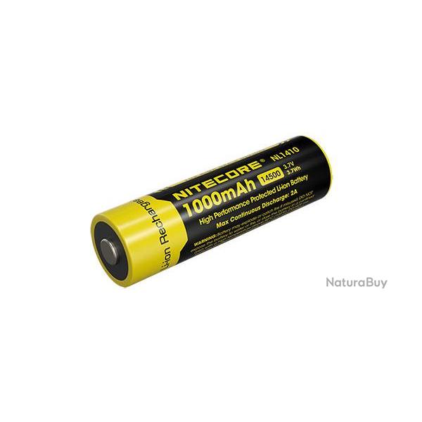 Accu Li-ion 14500 - Capacit� 1000mAh - Nitecore - Ref NCNL1410 - EAN 6952506496334