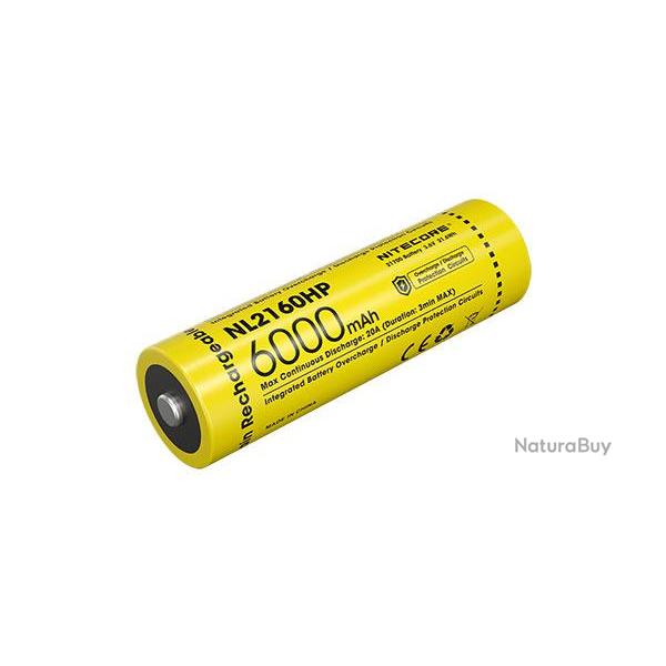 Accu Rechargeable 21700 Haute Performance - Nitecore - Ref NCNL2160HP - EAN 6952506498277