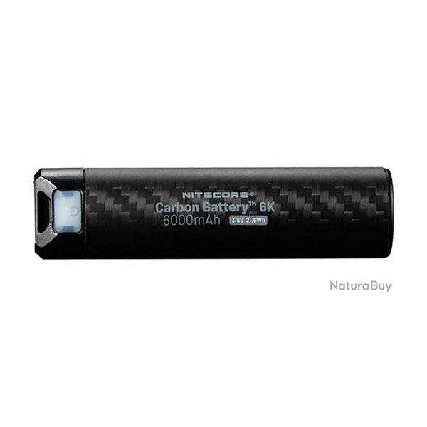 Batterie externe en carbone 6K - 6000mAh - Nitecore - Ref NCC6K - EAN 6952506496518