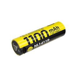 Accu Li-ion 14500 - Capacit&eacute; 1100mAh - Nitecore - Ref NCNL1411R - EAN 6952506496570