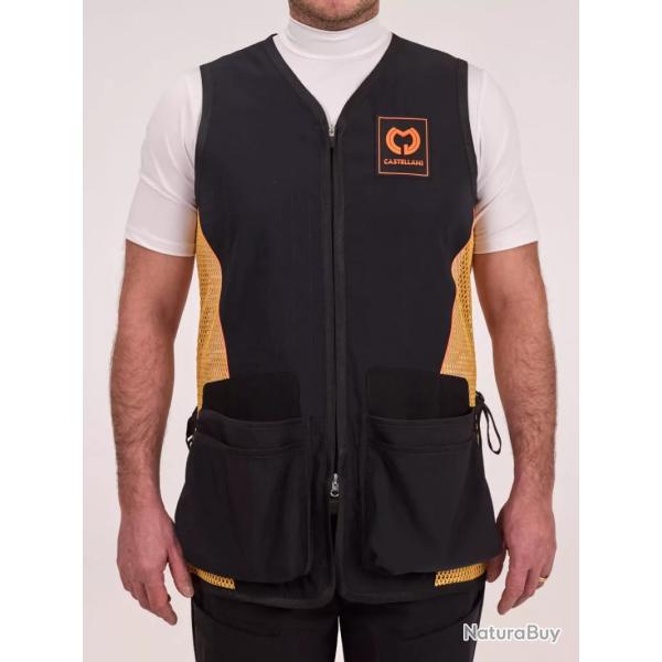 Gilet de Tir Sporting AirTech JAUNE / NOIR
