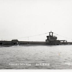 Carte postale SOUS-MARIN SIRENE -N&deg;7851