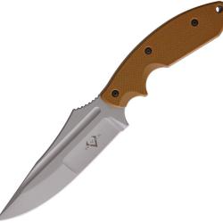 Couteau de Survie V Nives Frontier Lame Drop Point Acier D2 Manche G10 Etui/Aiguiseur VNI30220