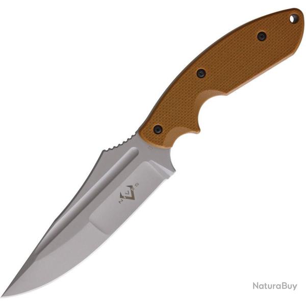 Couteau de Survie V Nives Frontier Lame Drop Point Acier D2 Manche G10 Etui/Aiguiseur VNI30220