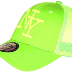 Casquette NY Filet Vert Fluo Trucker Baseball Fashion Gybz Taille unique Vert