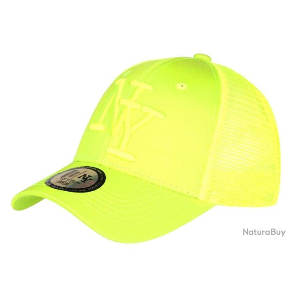 Casquette NY Filet Jaune Fluo Trucker Baseball Fashion Gybz Taille unique Jaune