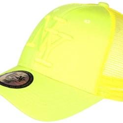 Casquette NY Trucker Jaune Fluo Filet Baseball Fashion Gybz Taille unique Jaune