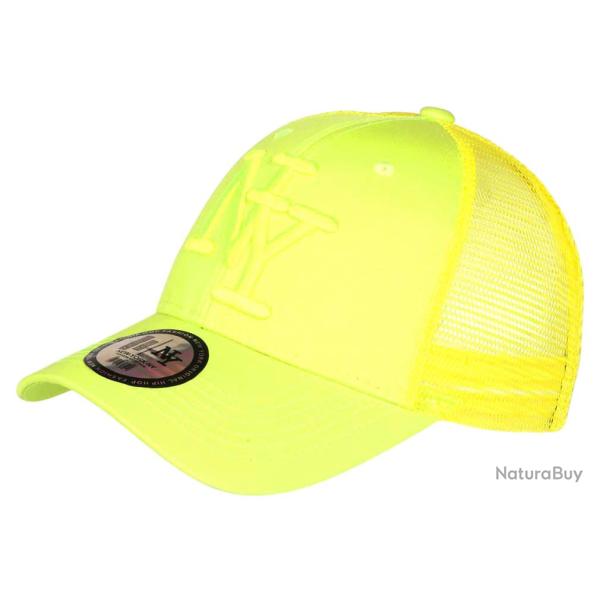 Casquette NY Trucker Jaune Fluo Filet Baseball Fashion Gybz Taille unique Jaune