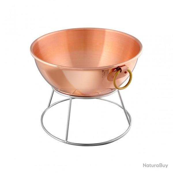 BASSINE � BLANC D'OEUFS CUIVRE � ANNEAU 26 cm
