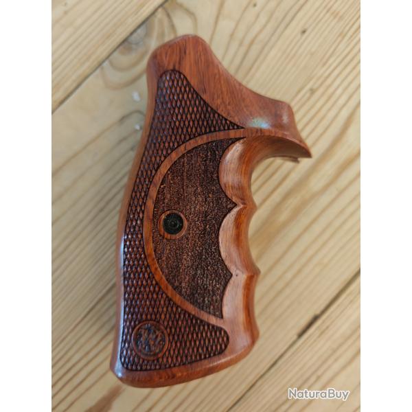 Plaquettes bois ambidextres pour revolvers Smith & Wesson carcasse K ou L