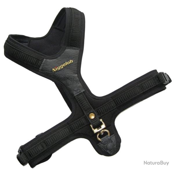Niggeloh Harnais noir pour chien 091100001 NIG Harnais Noir S cou 35 cm ventre 39-63 cm - Ref N2205