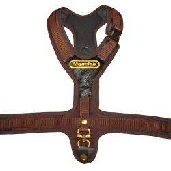 Niggeloh Harnais Marron pour chien cou 66 cm / ventre 54-104 - Ref N2213 - EAN 4250057201332