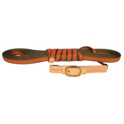 Longe Niggeloh en Cordura imperm&eacute;able orange fluo larg.13 mm - Ref N2456 - EAN 4250057200090