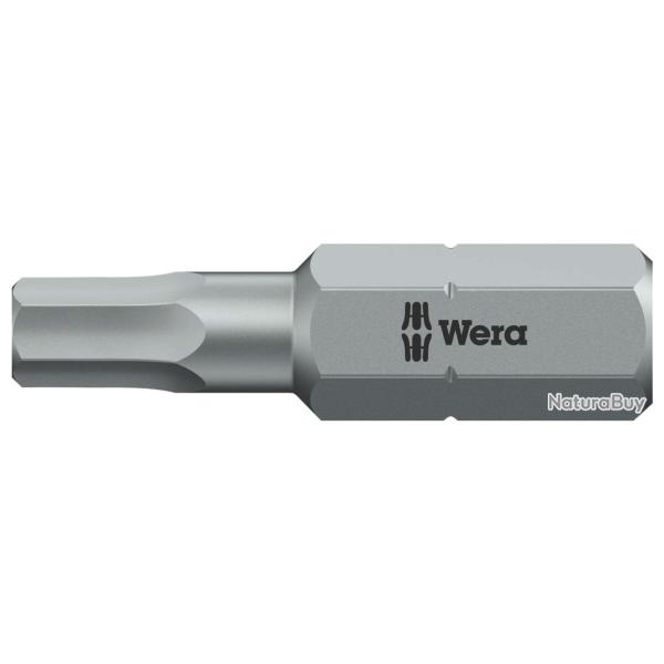 Embout 6 pans creux Embout 6 pans creux 5 - WERA - Ref WER056325 - EAN 4013288012678