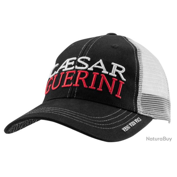 Casquette Caesar Guerini noire et blanche mesh Casquette noire el blanche mesh CAESAR GU - Ref VCAS7