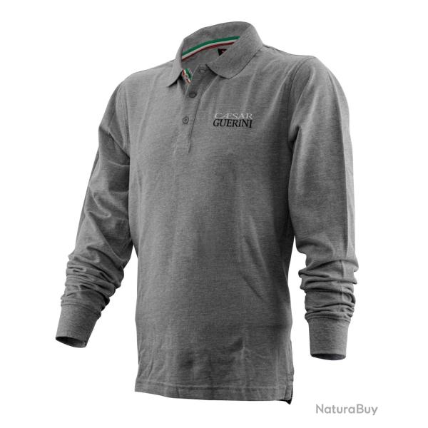 Polo Guerini Manches longues gris Manches Longues T.XXL - CAESAR GUERINI - Ref VPOB23