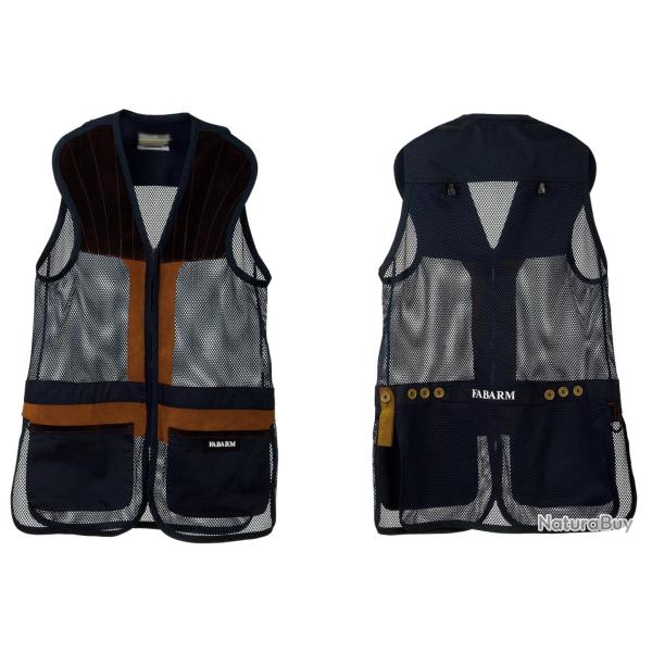 Gilet de tir FABARM Superlative Summer blaeu marine - Ambidextre Taille M - Ref FAA700