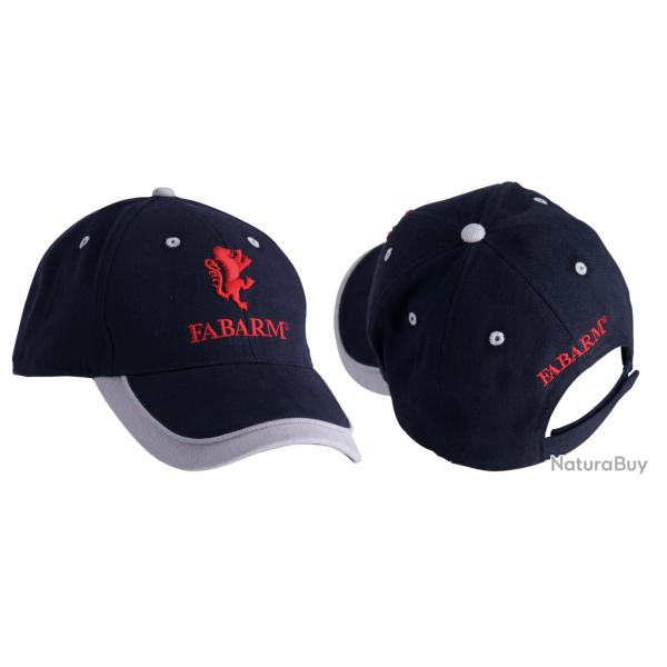 Casquette FABARM signature CASQUETTE FABARM BLEU MARINE/GRIS AVEC LOGO ROUGE 3D - Ref FAA712