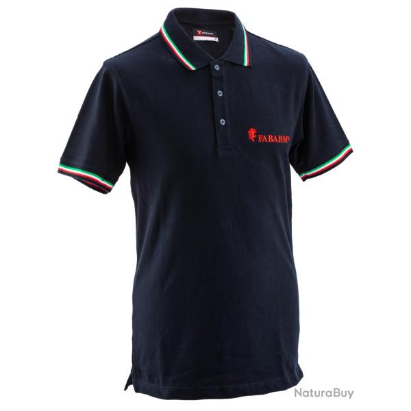 Polo Fabarm Manches courtes bleu marine T.XL - Ref FAA753