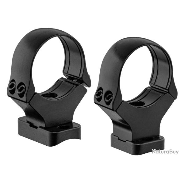 Anneaux droits fixe MAK 30mm Medium avec embases Sauer 202 - Ref 4020-30080