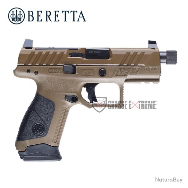 Pistolet BERETTA APX A1 Compact Tactical Fde Cal 9mm Para