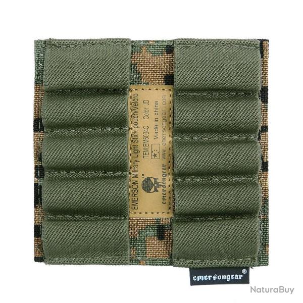 Pochette militaire velcro uni - pour 5 batons lumineux Camouflage Digital