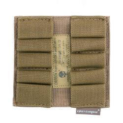 Pochette militaire velcro uni - pour 5 batons lumineux Coyote