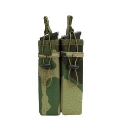 Pochette 2 chargeurs syst&egrave;me Molle  #C Camouflage Woodland