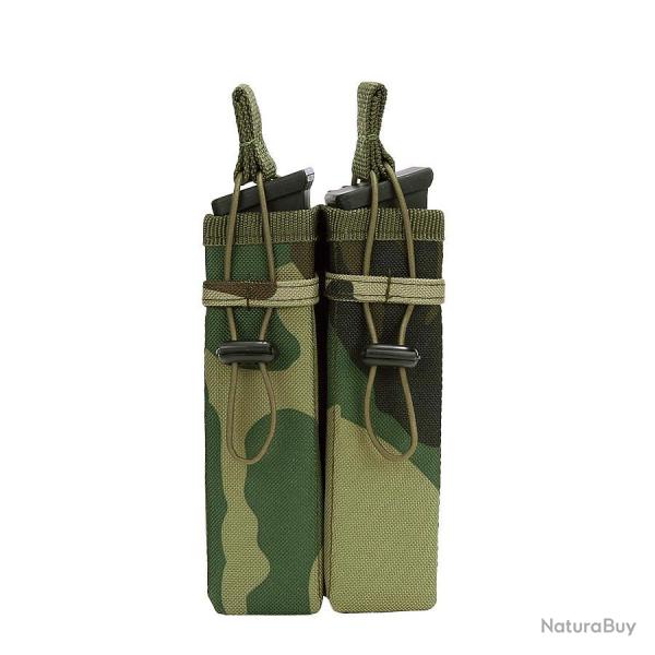 Pochette 2 chargeurs syst�me Molle  #C Camouflage Woodland