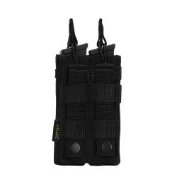 Pochette 2 chargeurs syst&egrave;me Molle  #C Noir