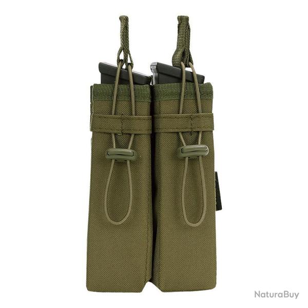 Pochette 2 chargeurs syst�me Molle  #C Vert