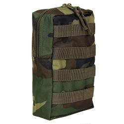 Pochette &laquo;&nbsp;Upright&nbsp;&raquo; syst&egrave;me Molle Camouflage Woodland