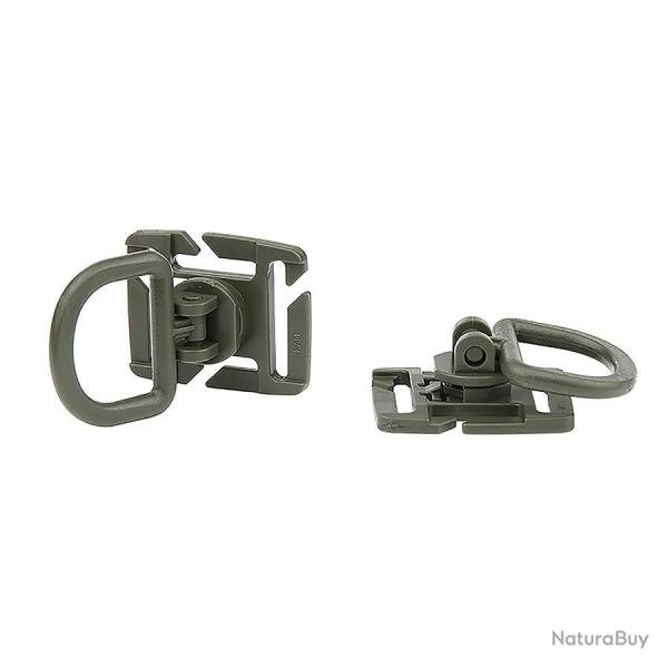 Lot de 2 anneaux D - Syst�me Molle Vert
