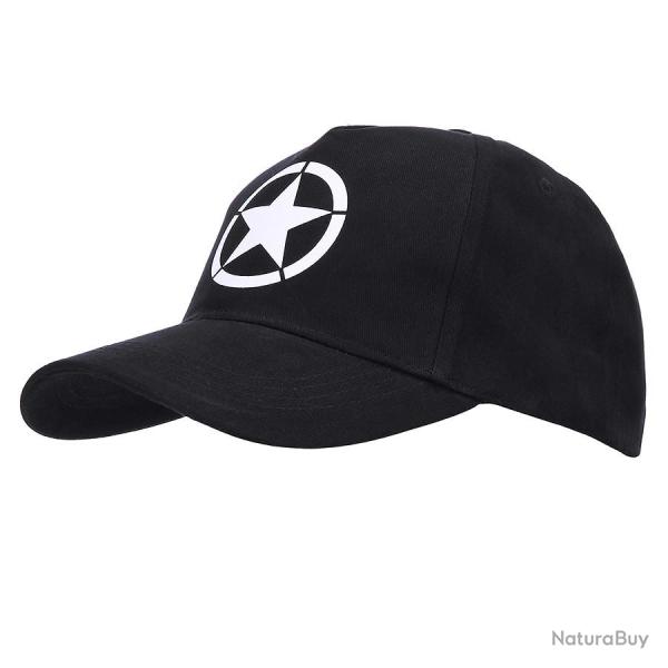 Casquette Baseball Allied Star WWII Noir