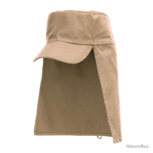 Casquette arm�e avec protection de nuque Sable