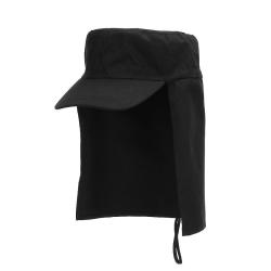 Casquette arm&eacute;e avec protection de nuque Noir