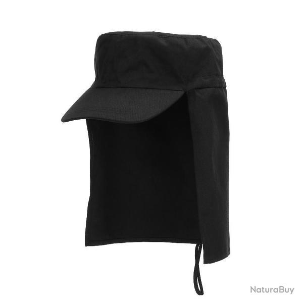 Casquette arm�e avec protection de nuque Noir