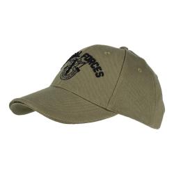Casquette baseball Forces sp&eacute;ciales Vert