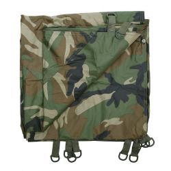 B&acirc;che polyester avec sangle 3 x 3 m Camouflage Woodland