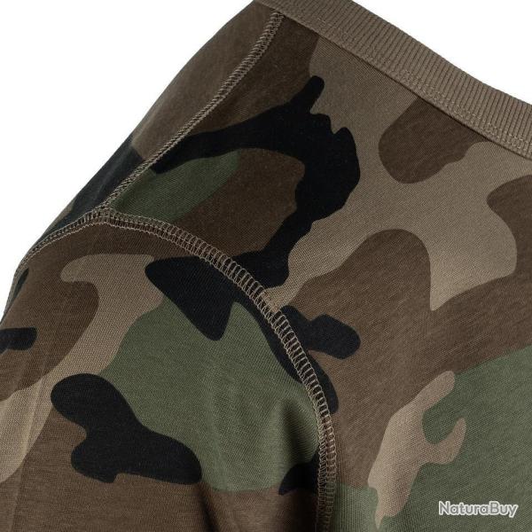 Tee shirt Heavy Duty coton biologique Camouflage Woodland
