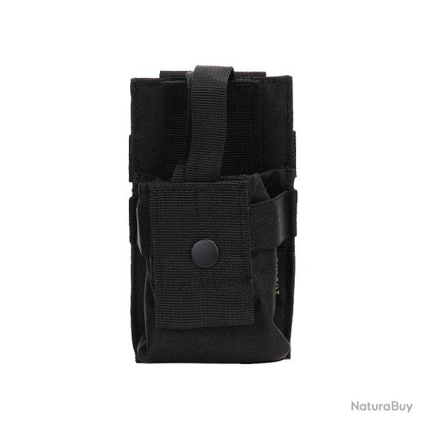 Pochette porte radio Noir