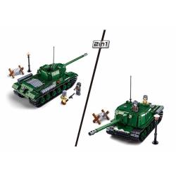 Char lourd bataille de Budapest 2 en 1 - jeu de briques