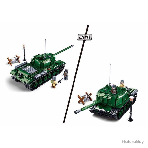 Char lourd bataille de Budapest 2 en 1 - jeu de briques