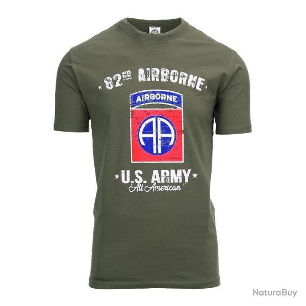 Tee Shirt US Army 82nd Airborne Kaki