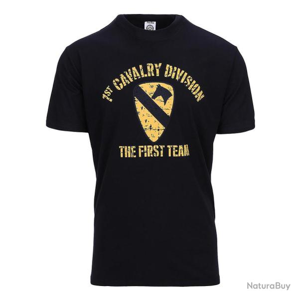 Tee Shirt 1st Cavalry Division Noir