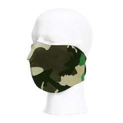 Demi masque de motard camo Camouflage Woodland