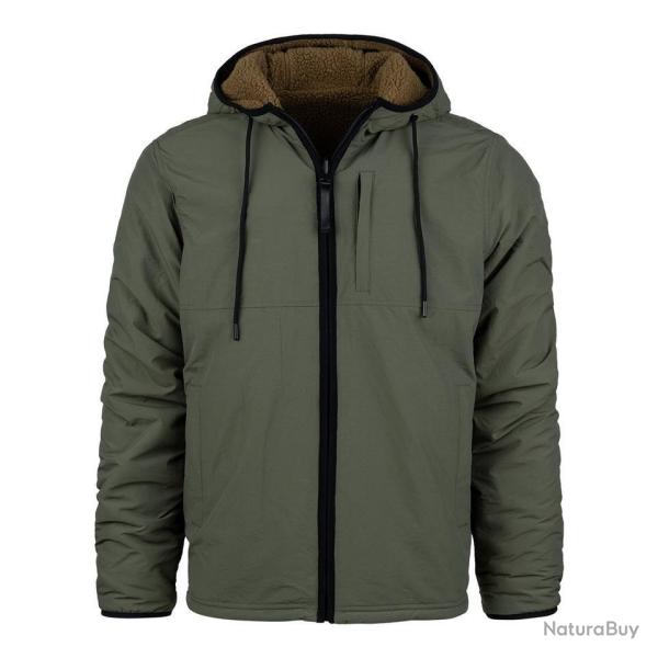 Veste Reversible Sherpa & Softshell Jas Coyote/Vert Ranger, 2XL