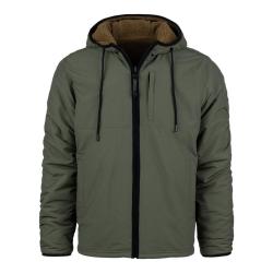 Veste Reversible Sherpa Softshell Jas Coyote Vert Ranger