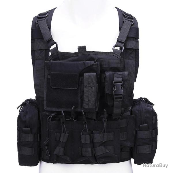 Gilet tactique de poitrine Operator Noir
